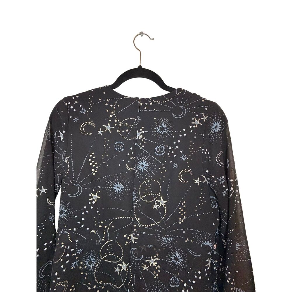 Star Wars Celestial Galaxy Constellation Goth Witchcore Romper Maxi High-Low L - Picture 6 of 8